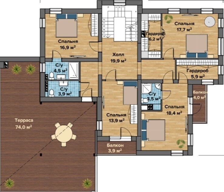 Meticulously Designed House Project with a Basement