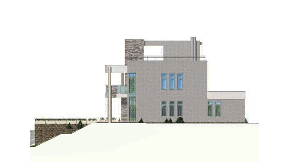 Modern Sloped-Lot Cottage with Terrace