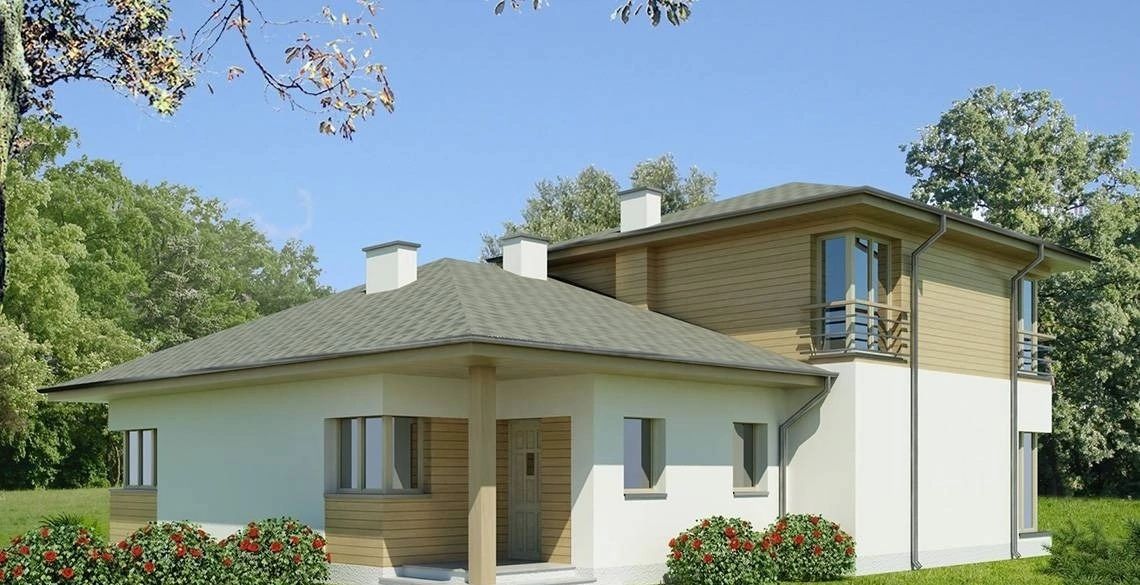 Project of a Stylish Two-Story Cottage: Minimalism and Comfort