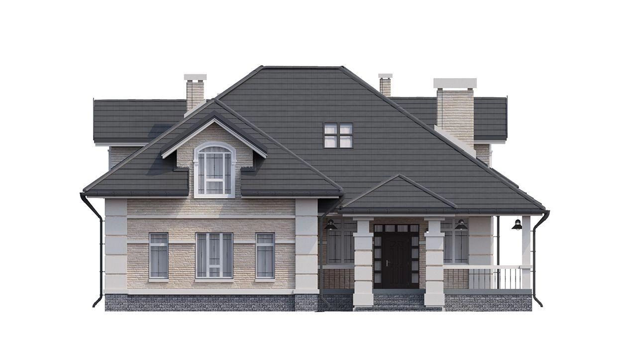 Comfort and Elegance: House Project with Attic and Billiard Room