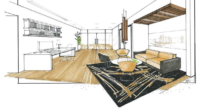 Interior Design Project for a Home Office