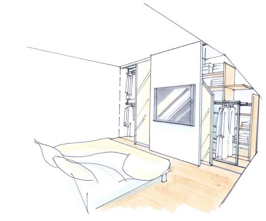 Walk-In Closet Interior Design Project