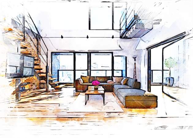 Interior Design Project of a Penthouse