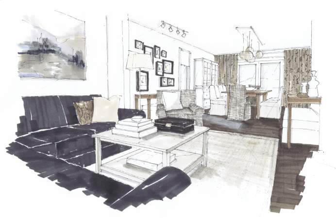 Design Project for a Four-Room Apartment