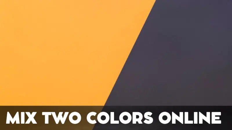 Mix two colors online