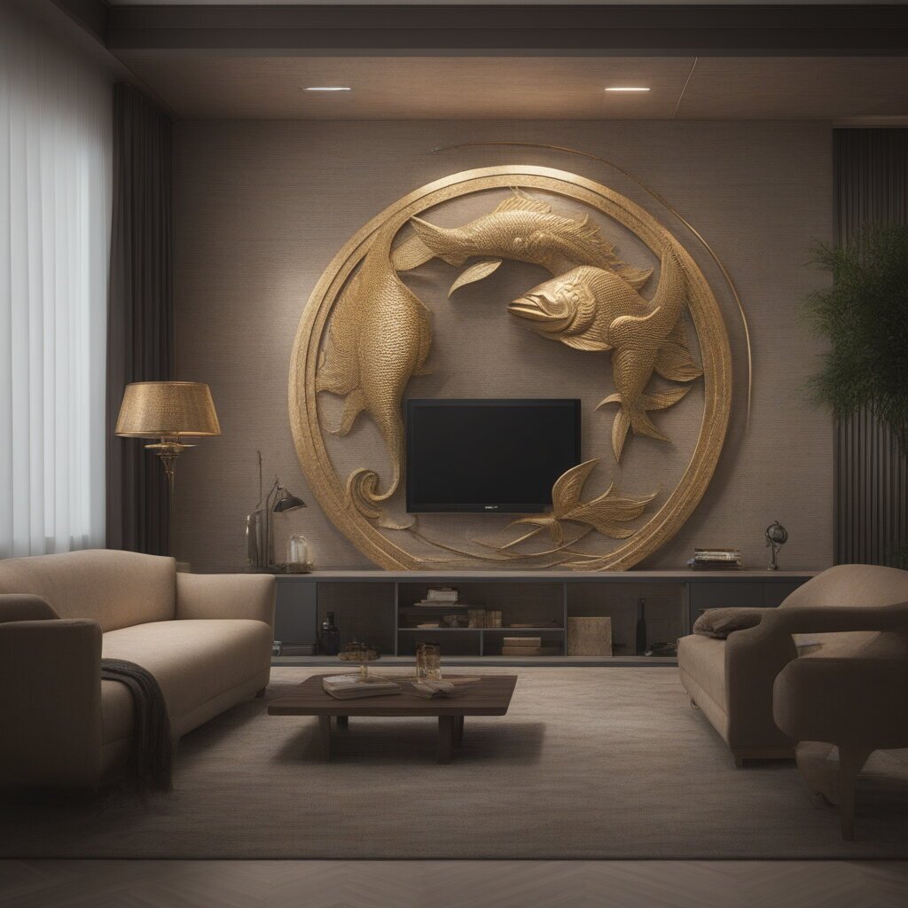 This interior embodiment reflects the tranquility and mysticism of Pisces