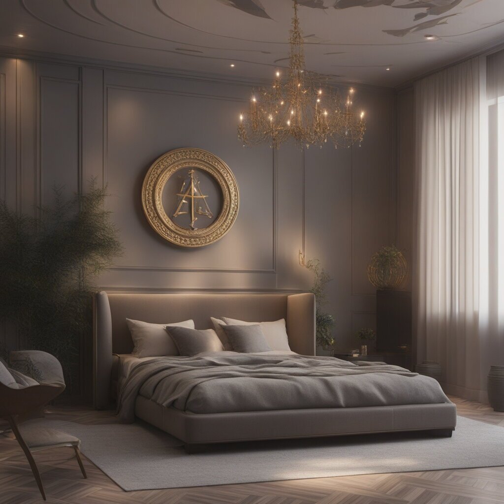 This interior embodies Libra's quest for balance and beauty.