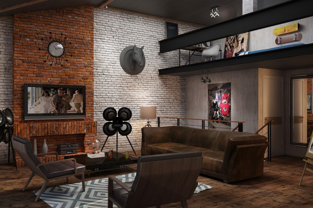 Loft Style: Brick Walls as Art