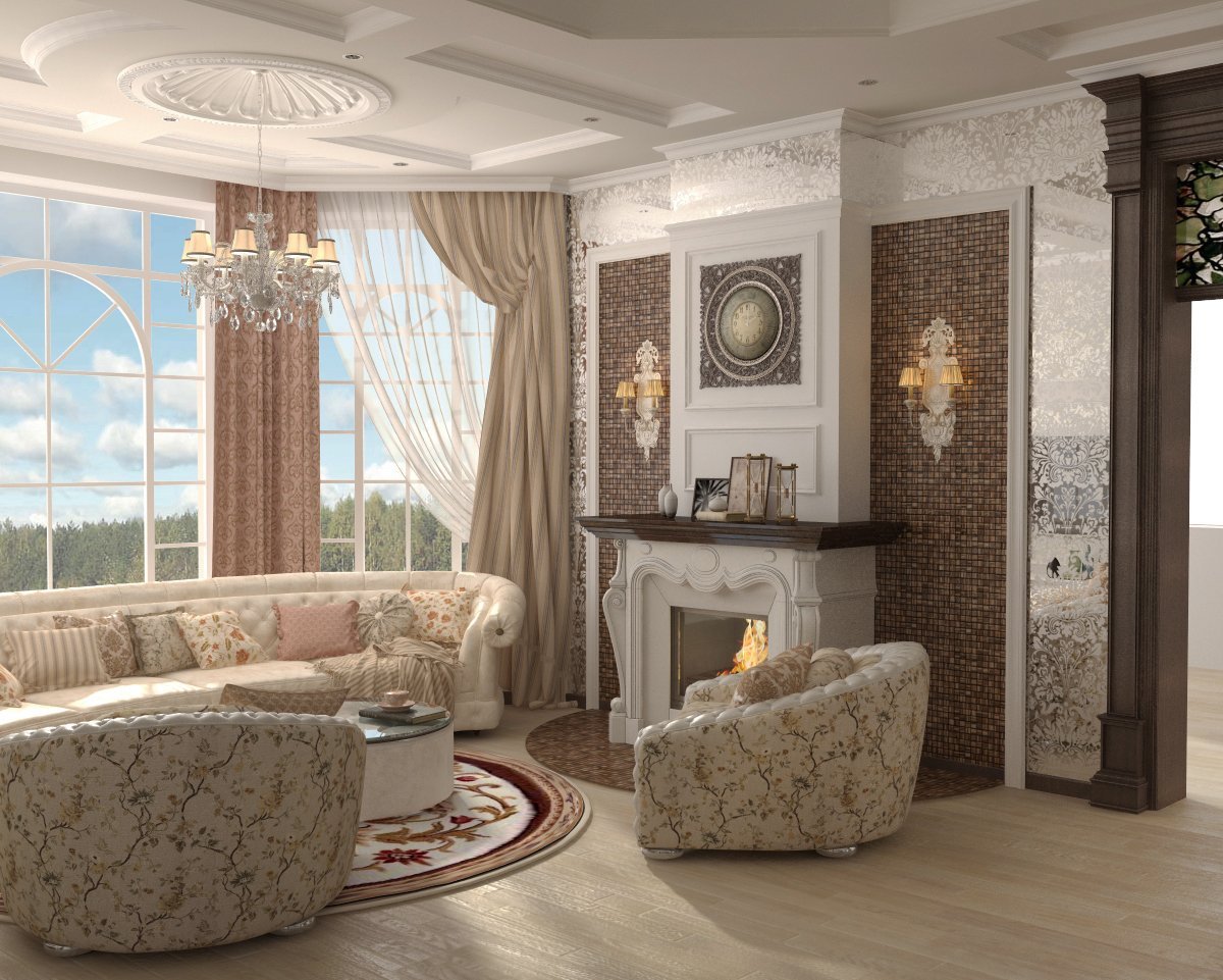 Classic Interior: Masterpieces of Stucco and Frescoes