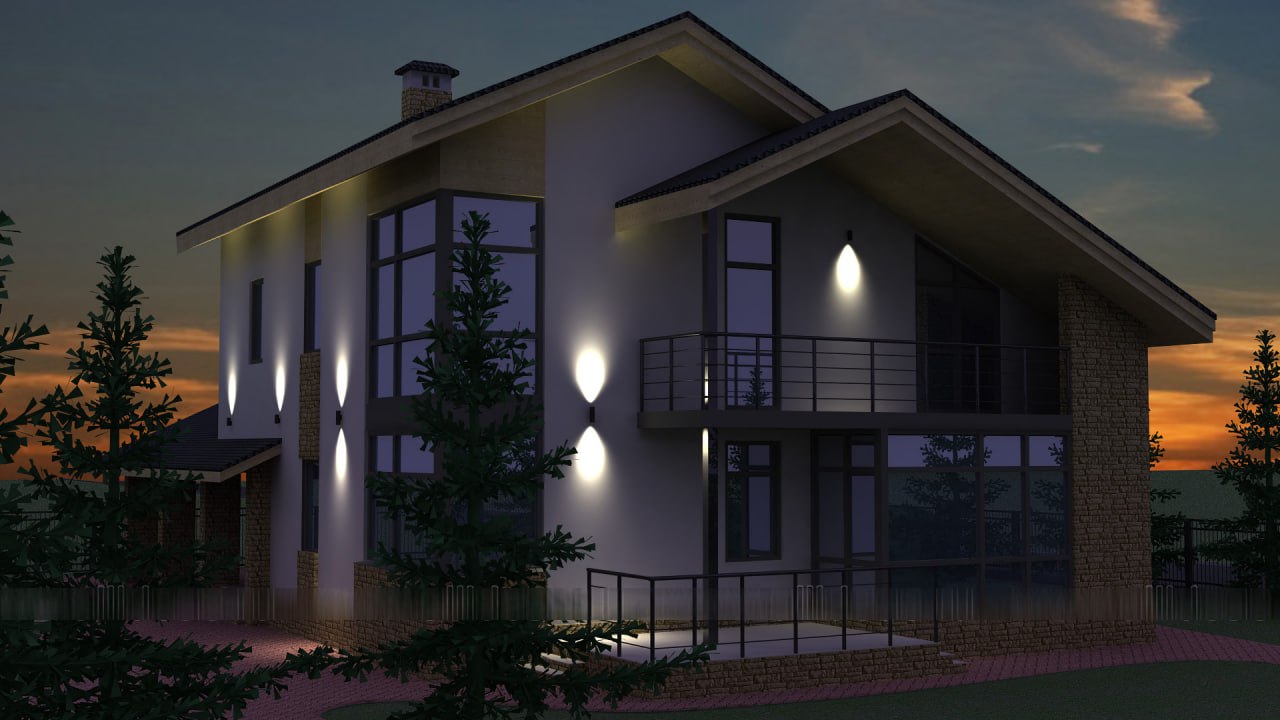 Architectural Harmony: Facade Lighting
