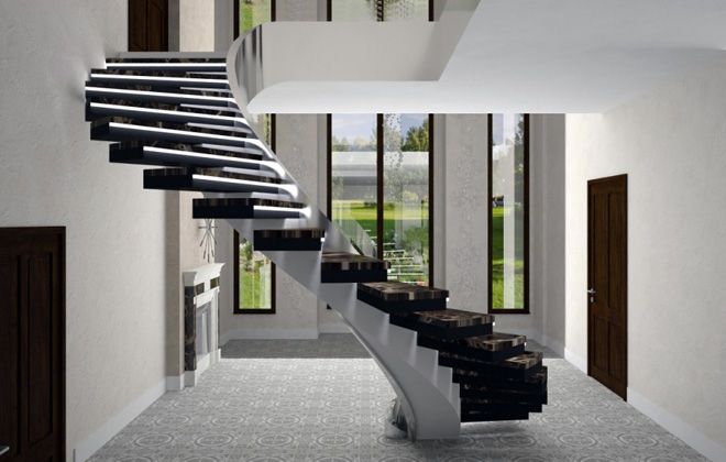 Elegance and Functionality: Modern Interior Staircases