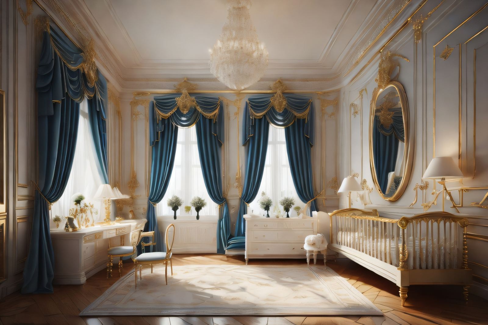 Magnificent Grandeur: Empire Style in a Luxurious Nursery