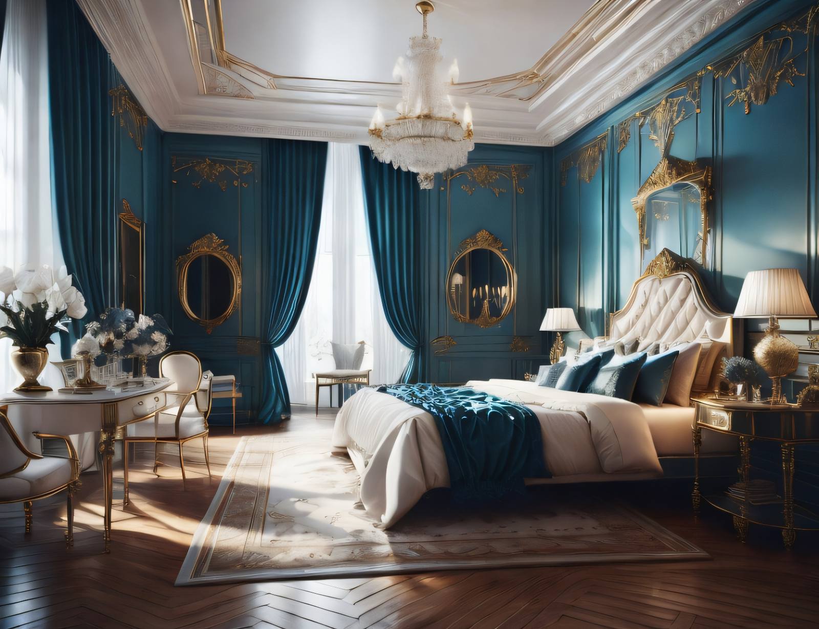 Oasis of Sophistication: The Softness and Luxury of Empire Style in a Bedroom
