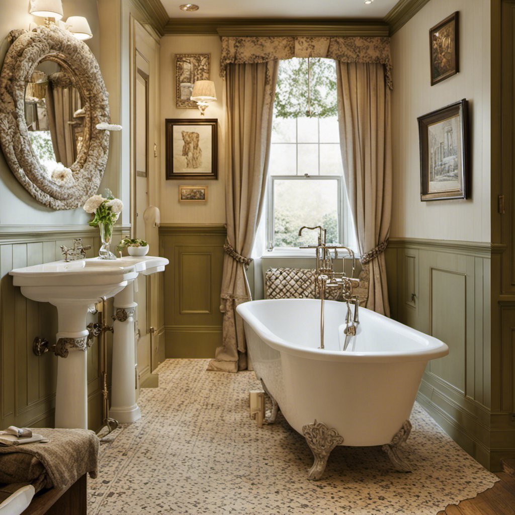 Vintage Elegance: English Romance in the Bathroom