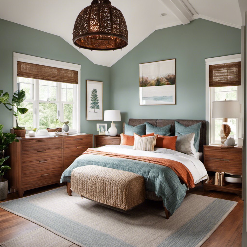 Eclectic Elegance in Bungalow Bedroom