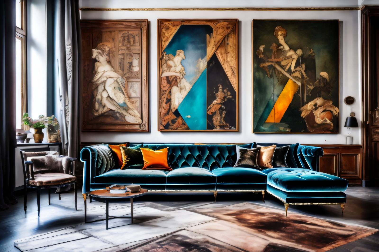 Mediterranean Eclecticism: Bright Blue Hues and Nautical Décor