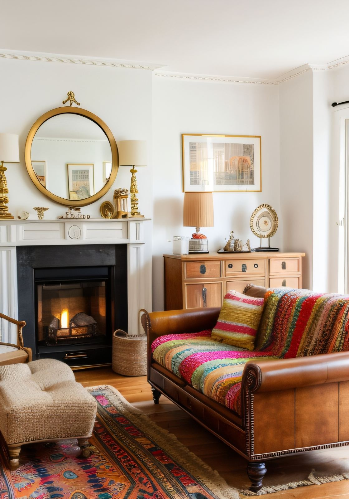 Harmony of Styles: From Woodcraft to Crystal in Empire-style Eclectic Interiors