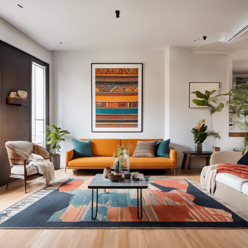 Path to Wisdom: Ethnic Interior with Benches and Eastern Symbols