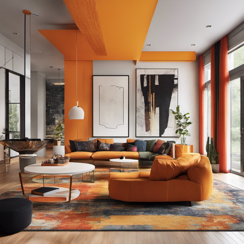 Modern Symphony: Fusion Interior with Artistic Elements