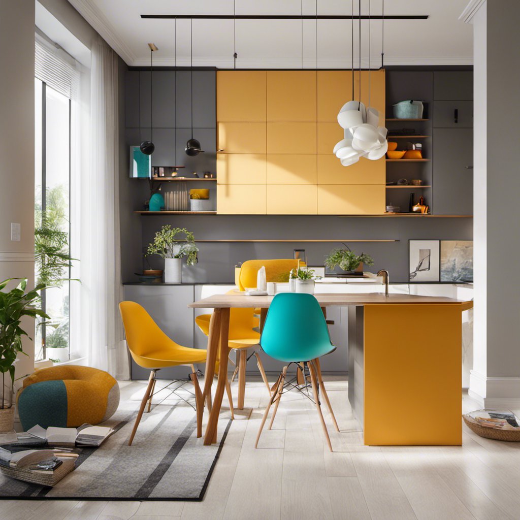 Stylish Contrasts: Combining Minimalism and Retro in One Space