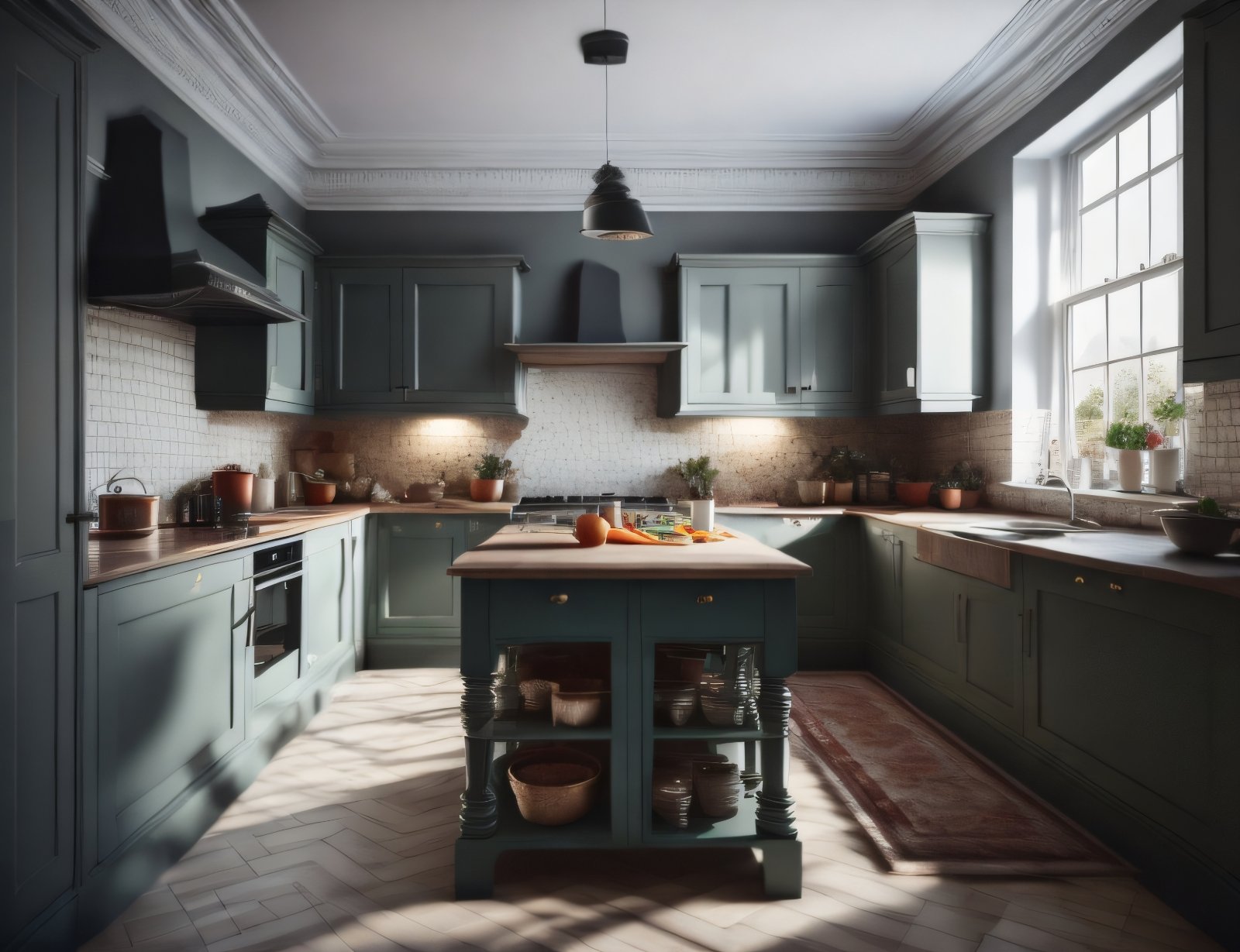 Emerald Luxury: Georgian Interiors in Green Tones