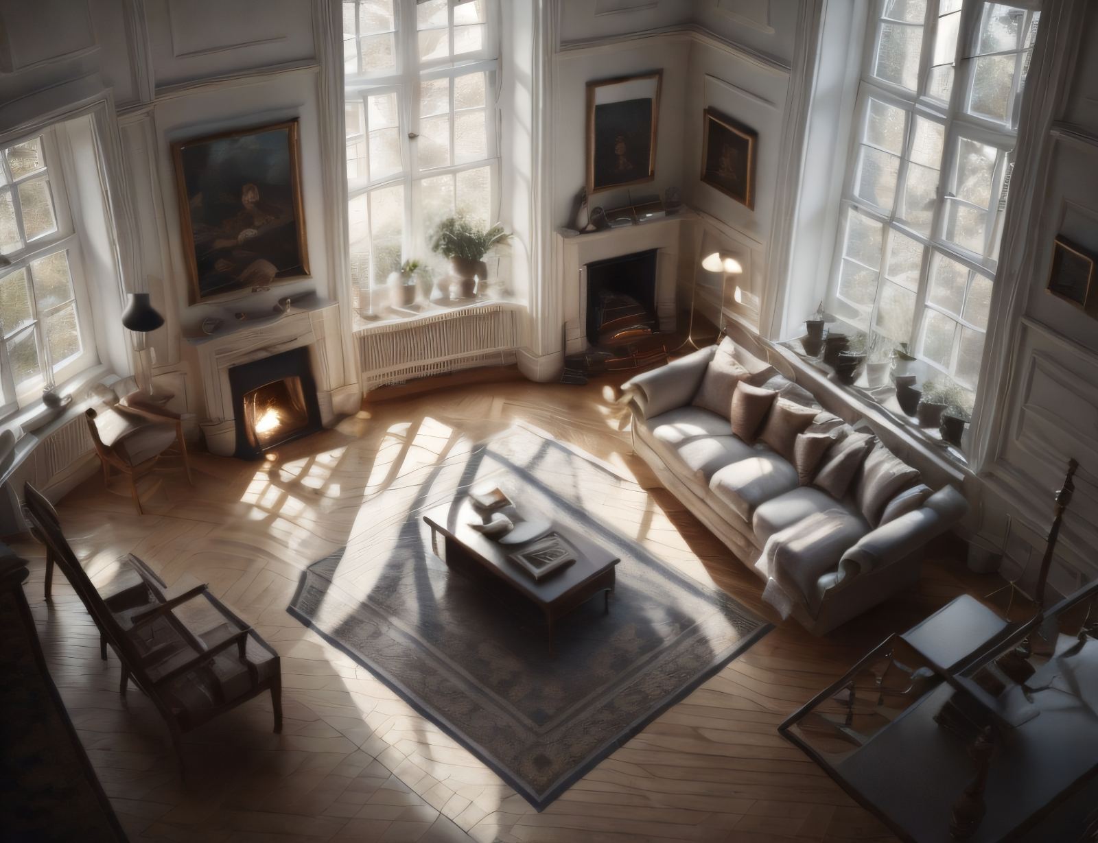 Sculptures in the Fireplace: Architectural Elements of Georgian Style in Their Full Glory