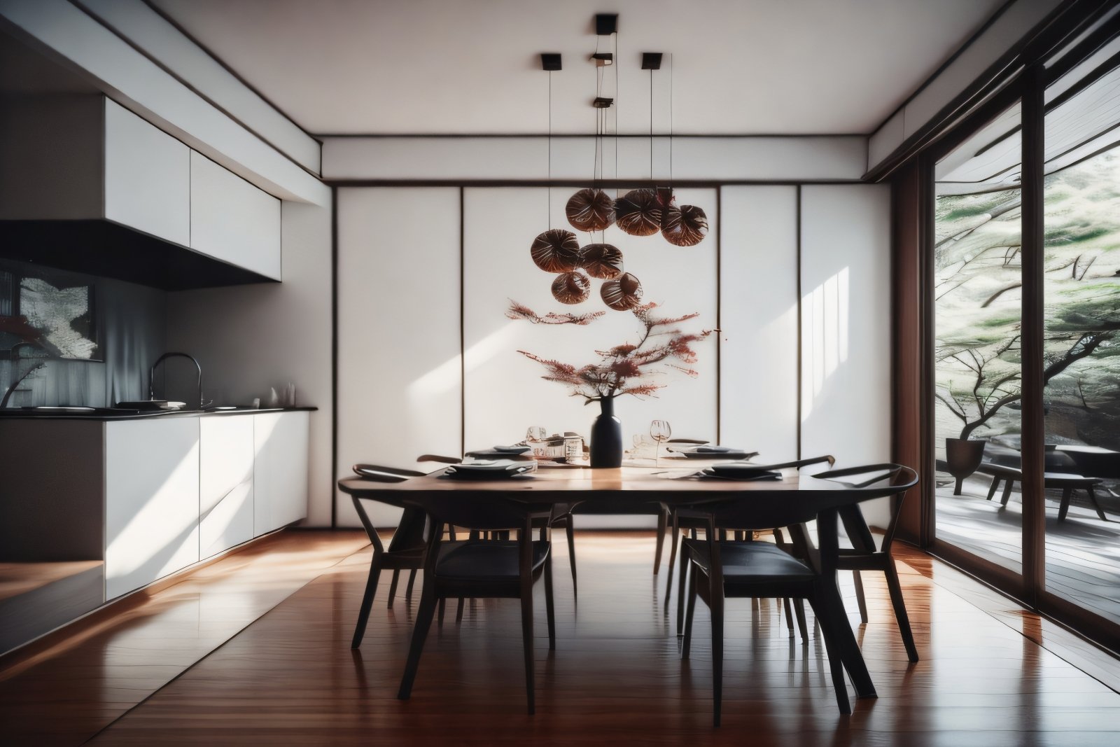 Cozy Serenity: A Japanese-Style Kitchen Inspired by Nature and Calmness