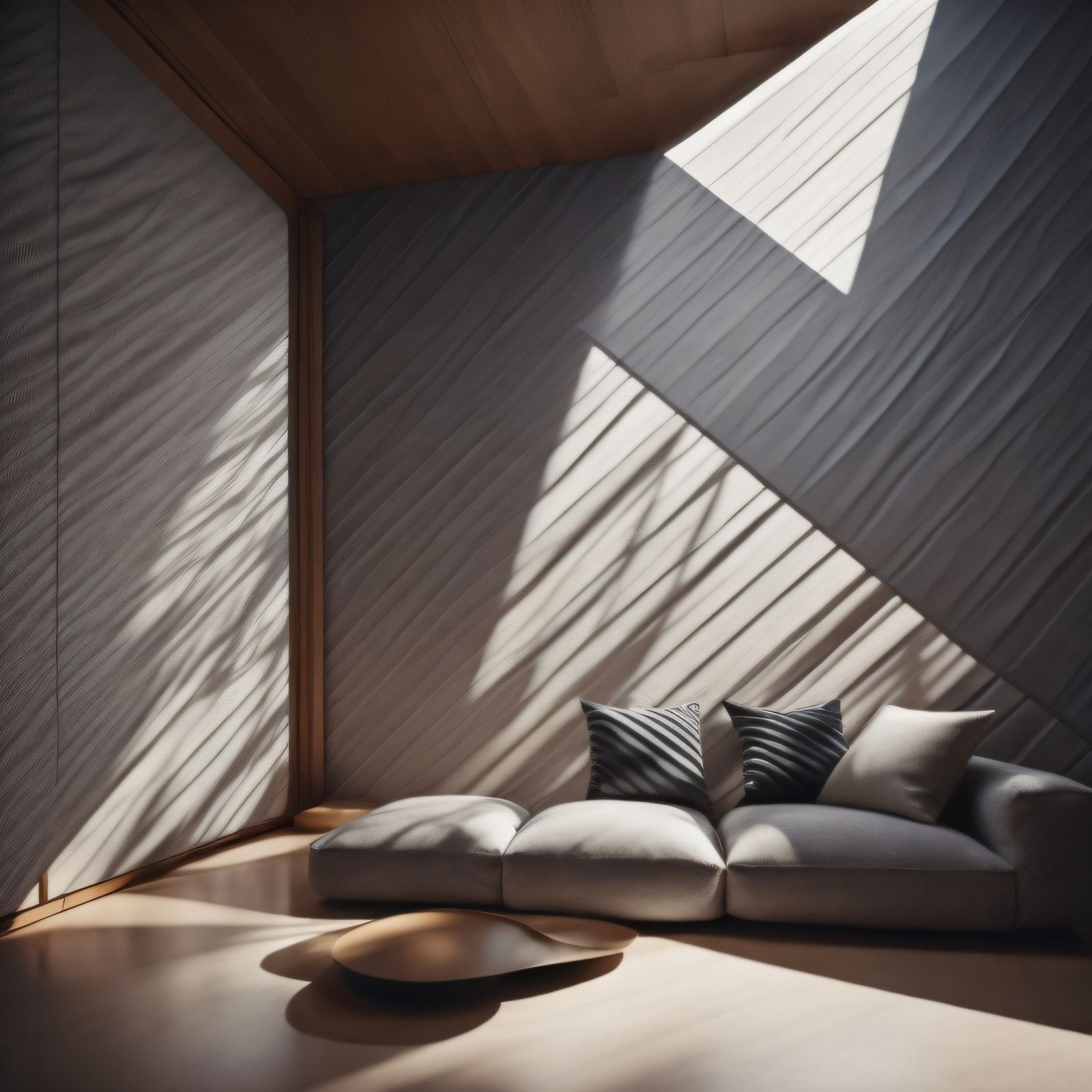 Cocoon of Tranquility: A Japanese-Style Living Room Creating a Sense of Calm and Comfort