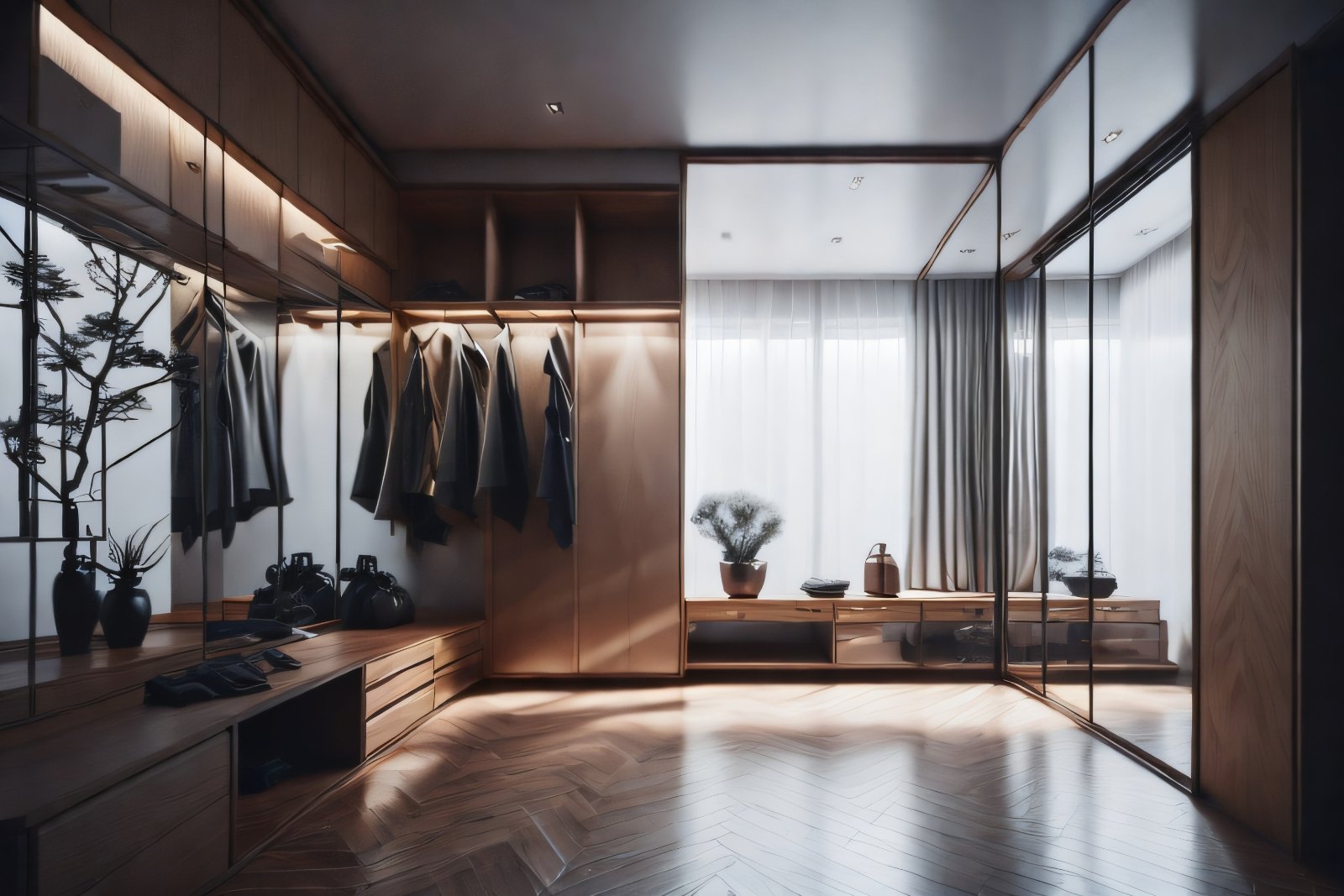 Cozy Transformation: A Japanese Style Walk-In Closet that Organizes and Enhances Space