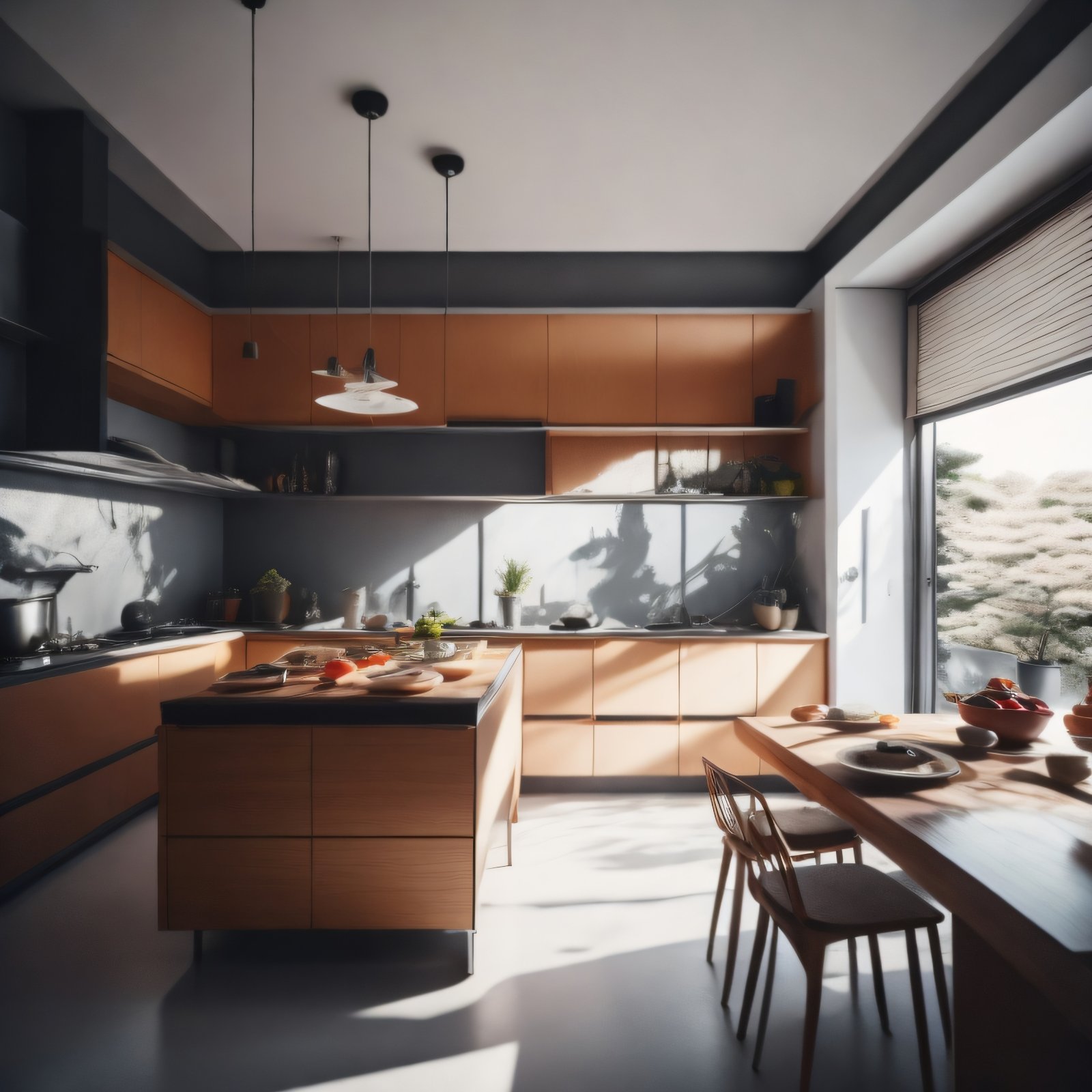 Space and Harmony: A Modern Japanese-Style Kitchen where Functionality Meets Grace