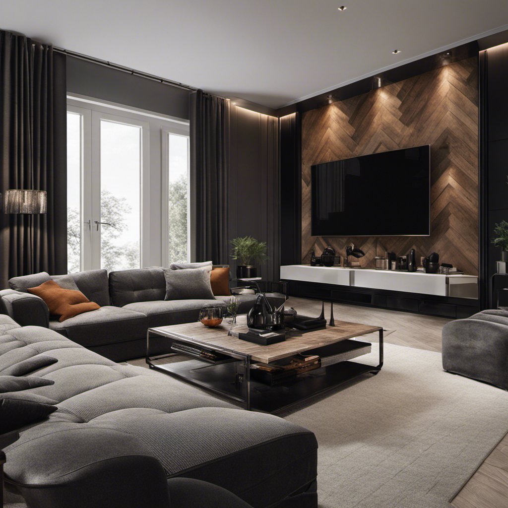 Futuristic Nook: Lounge Room Interior