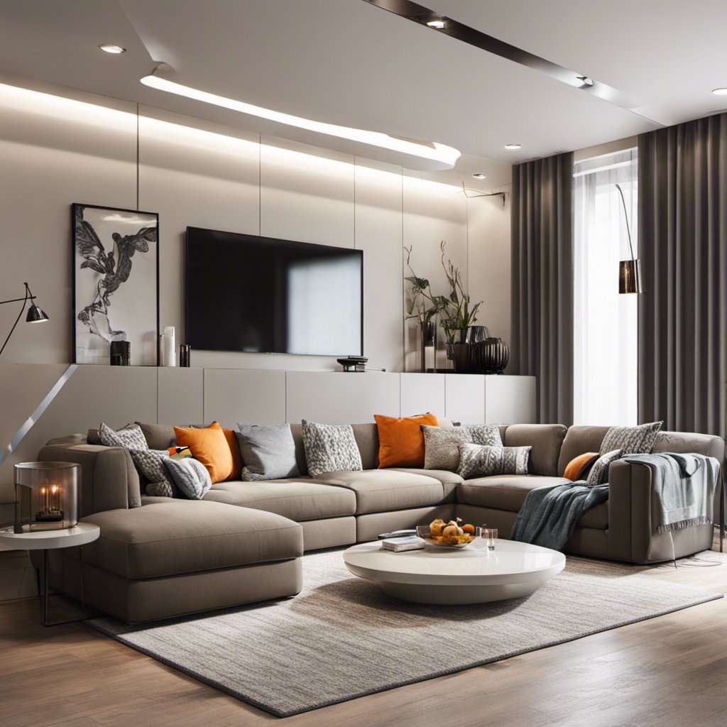 Harmony of Color and Form: Elegant Lounge