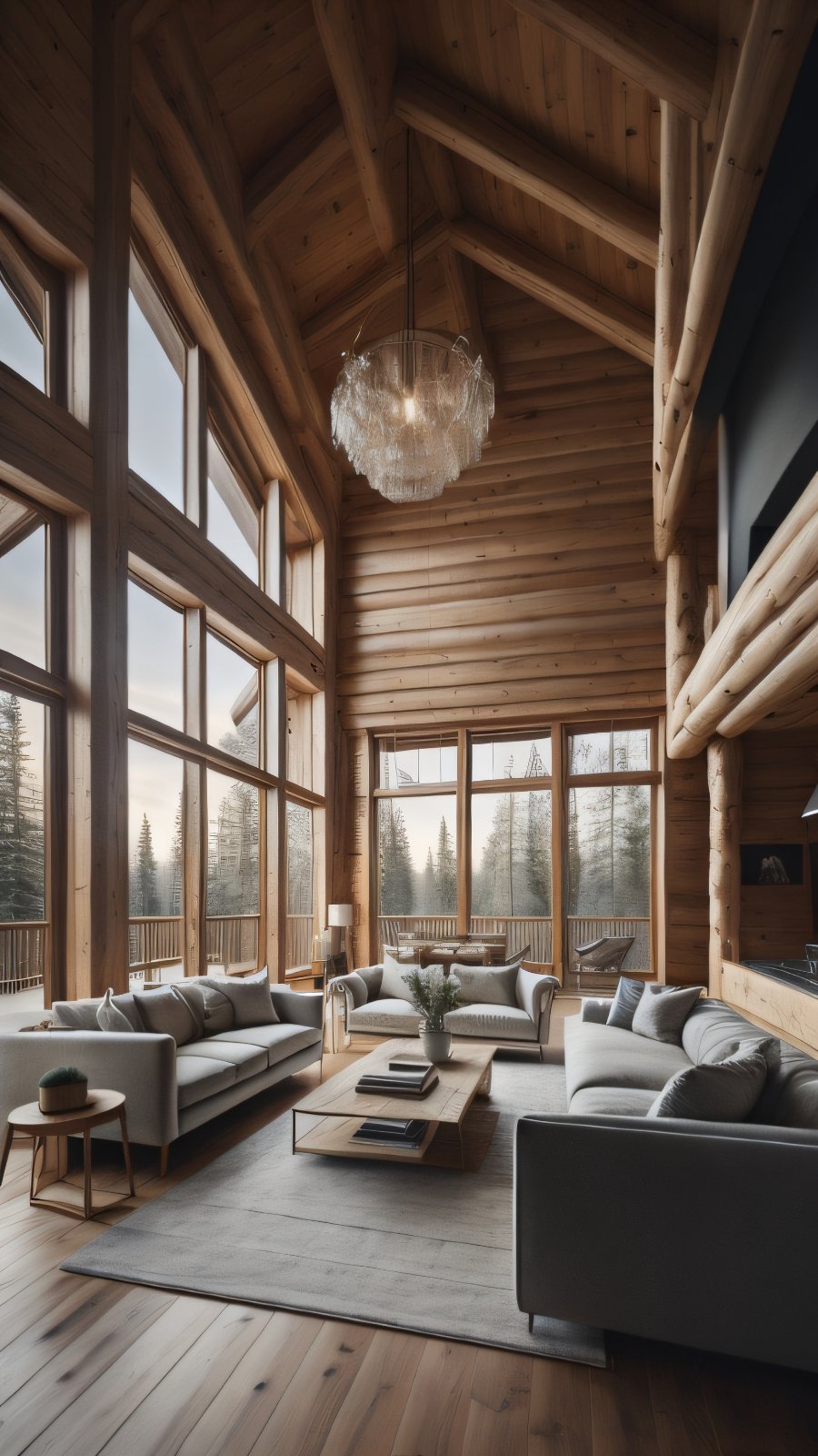 Mountain Getaway: Chalet Style in the Lounge Area