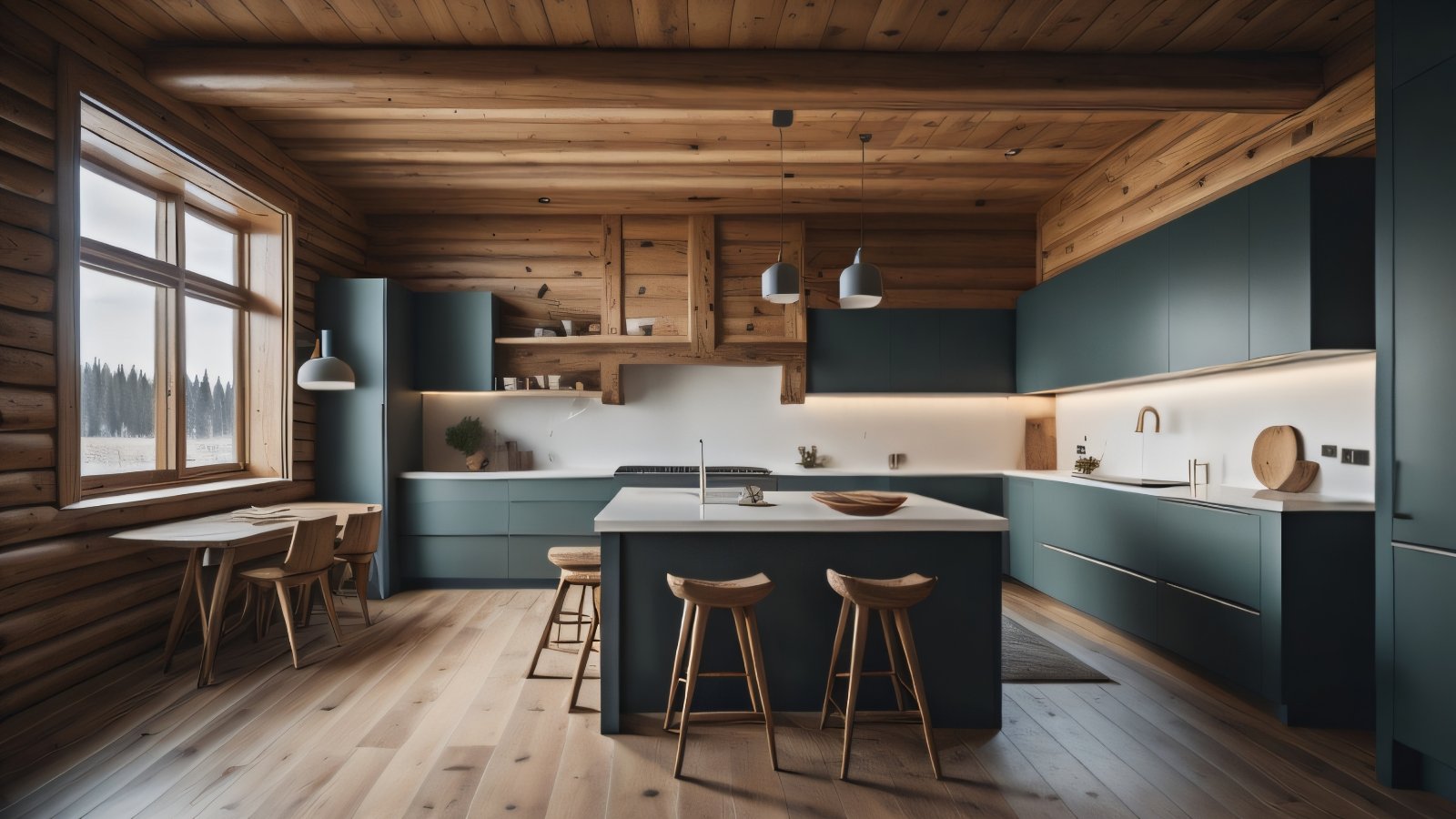 Winter Wonderland: Chalet Style in a Rustic Kitchen