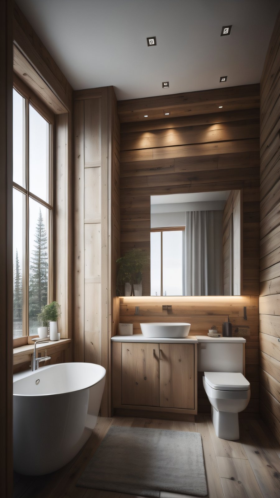 Mountain Seclusion: Bathroom Designs