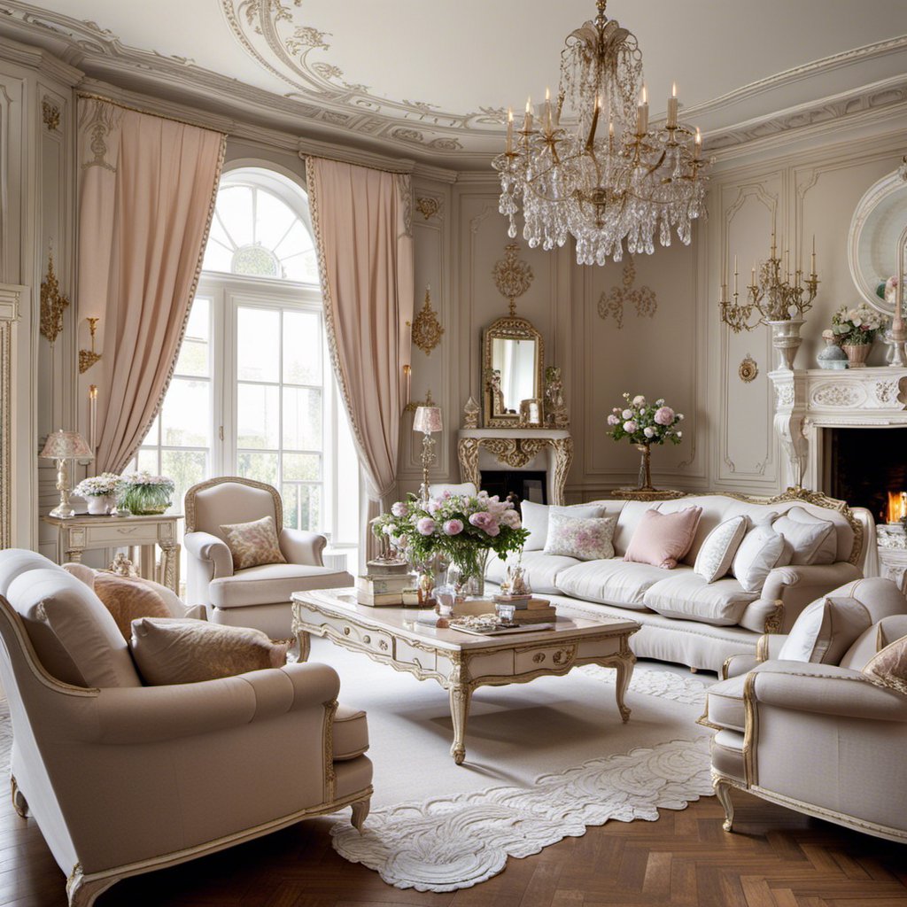 Delightful Curtains: Shabby Chic in the Living Room