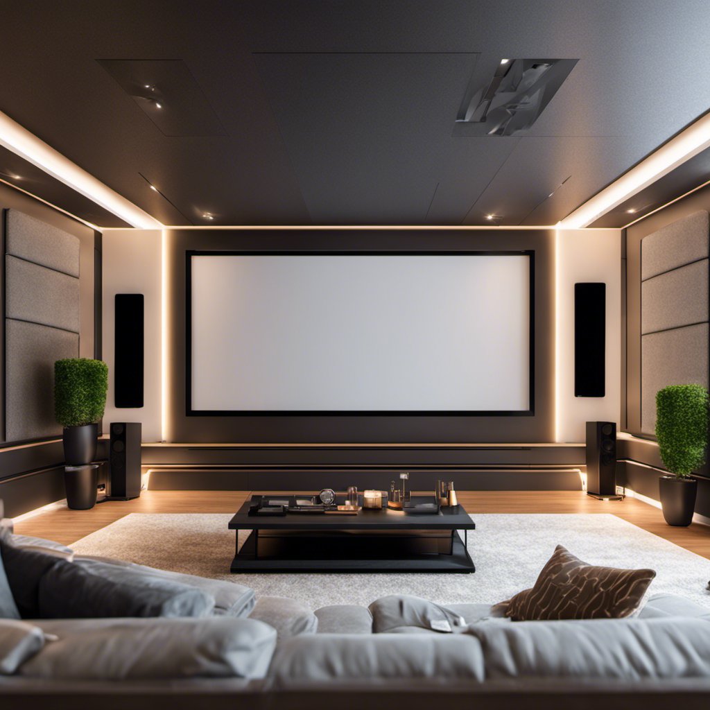 Modern and Chic Home Theater