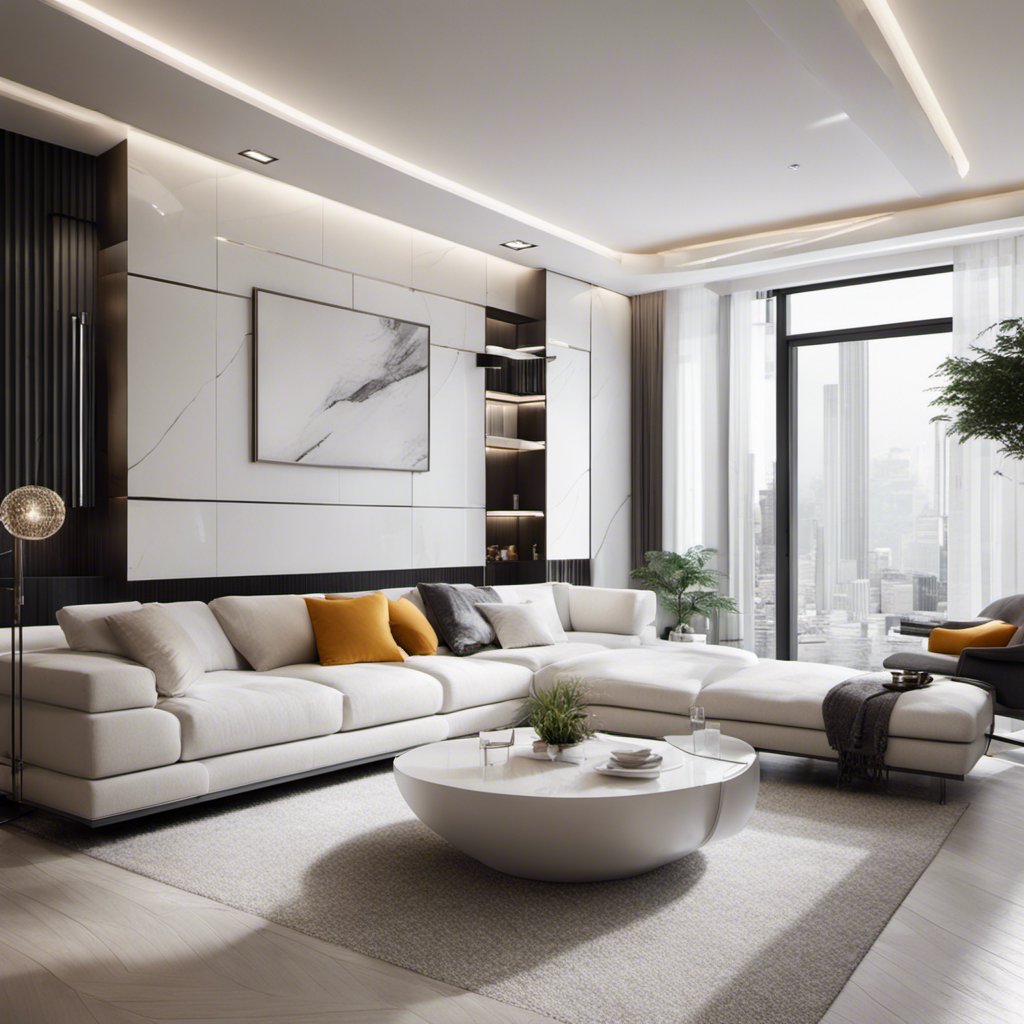 Modern Touch with Nature: Contemporary Living Room