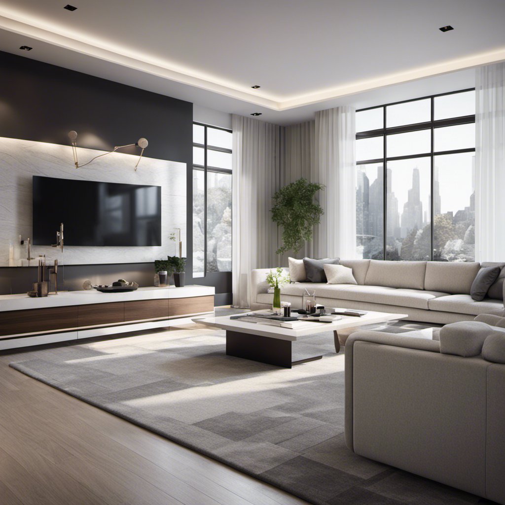 Sophisticated Monochrome: Modern Living Room