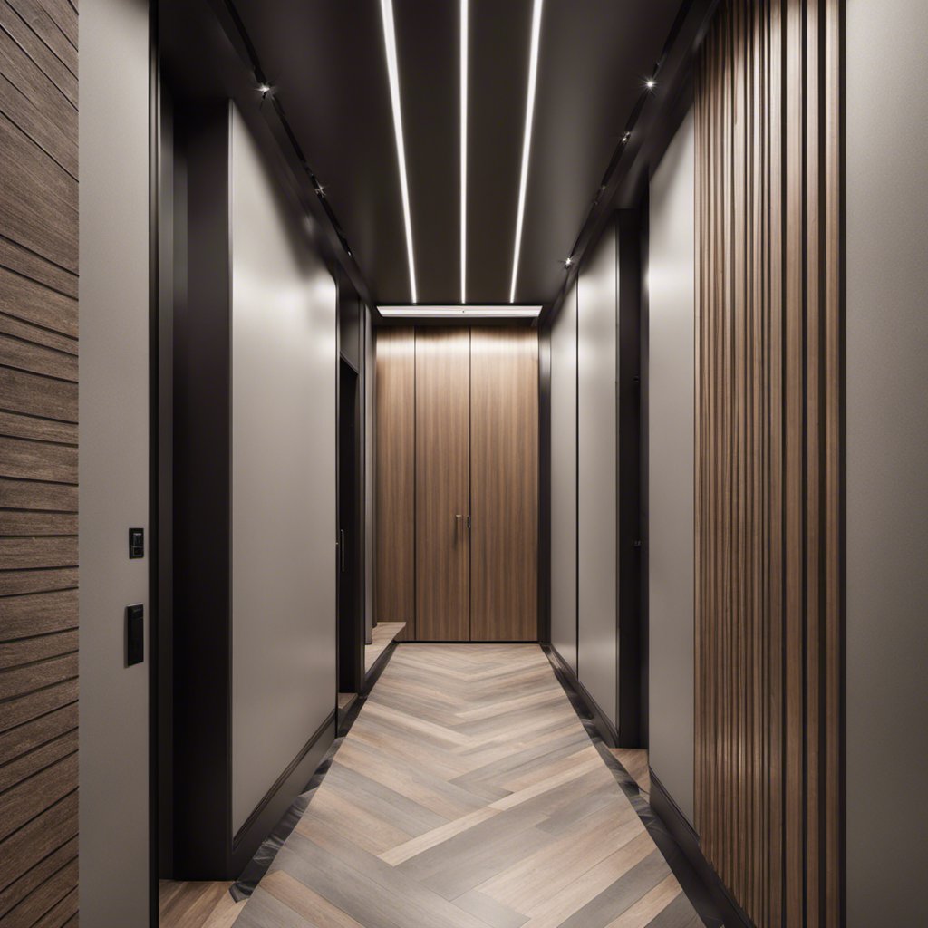 The Magic of Light in a Modern Hallway
