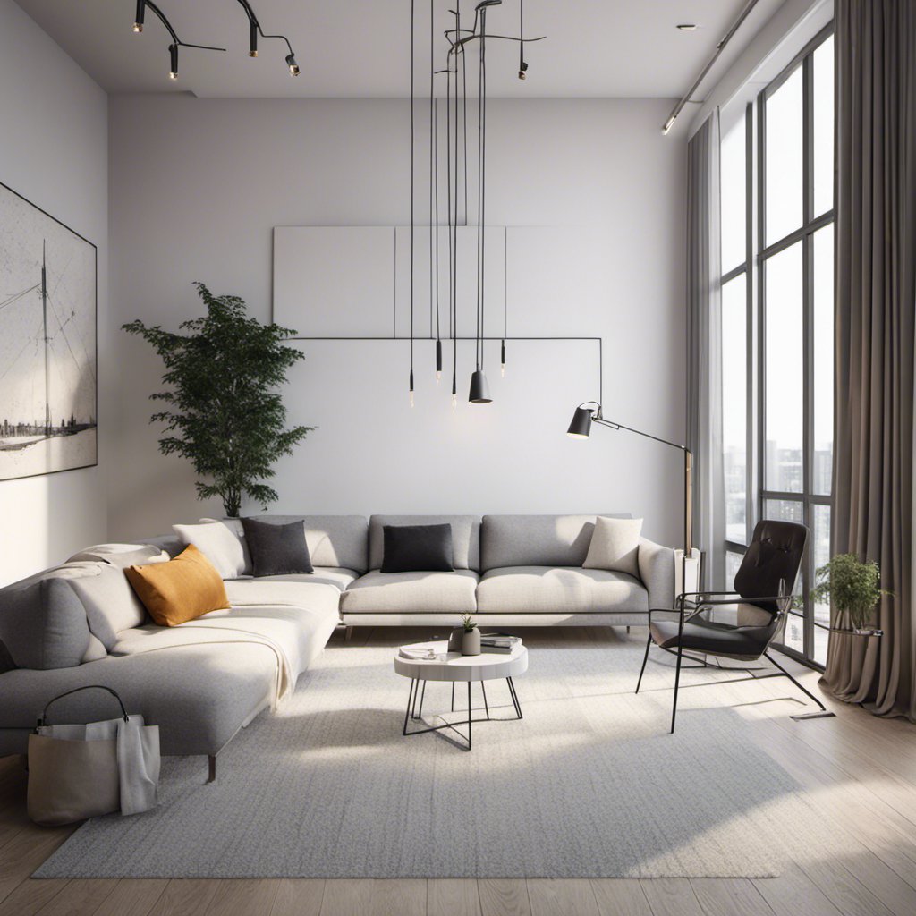 Geometric Shapes and Graphic Patterns: Modern Living Room