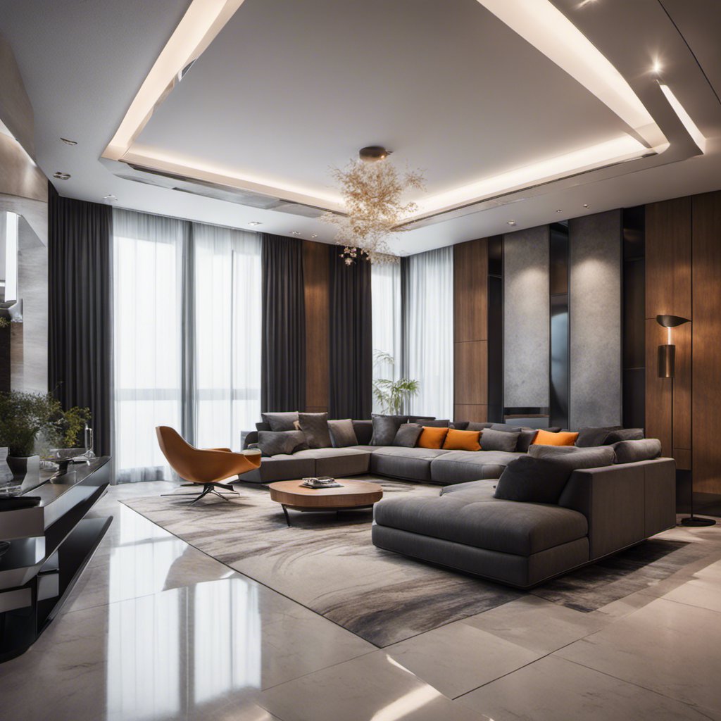 Whimsical Shapes: Modern Living Room