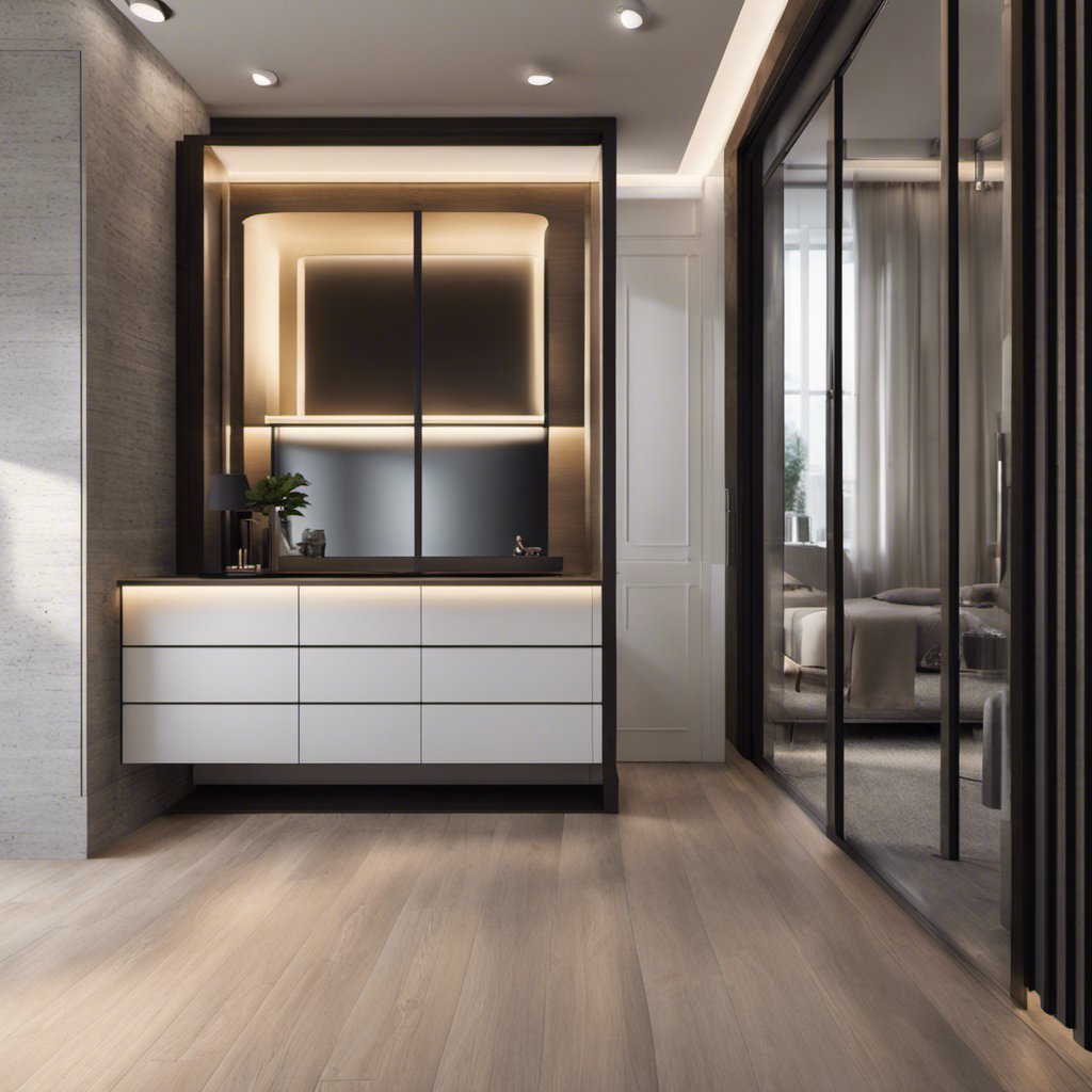 Harmony and Balance: Modern Monochrome Walk-In Closet