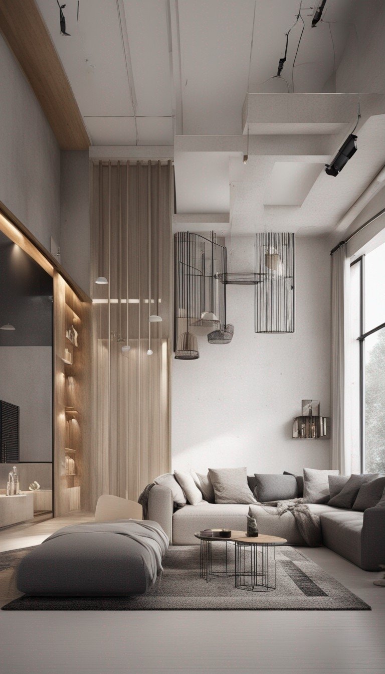 Futuristic Chic in a Modern Living Room