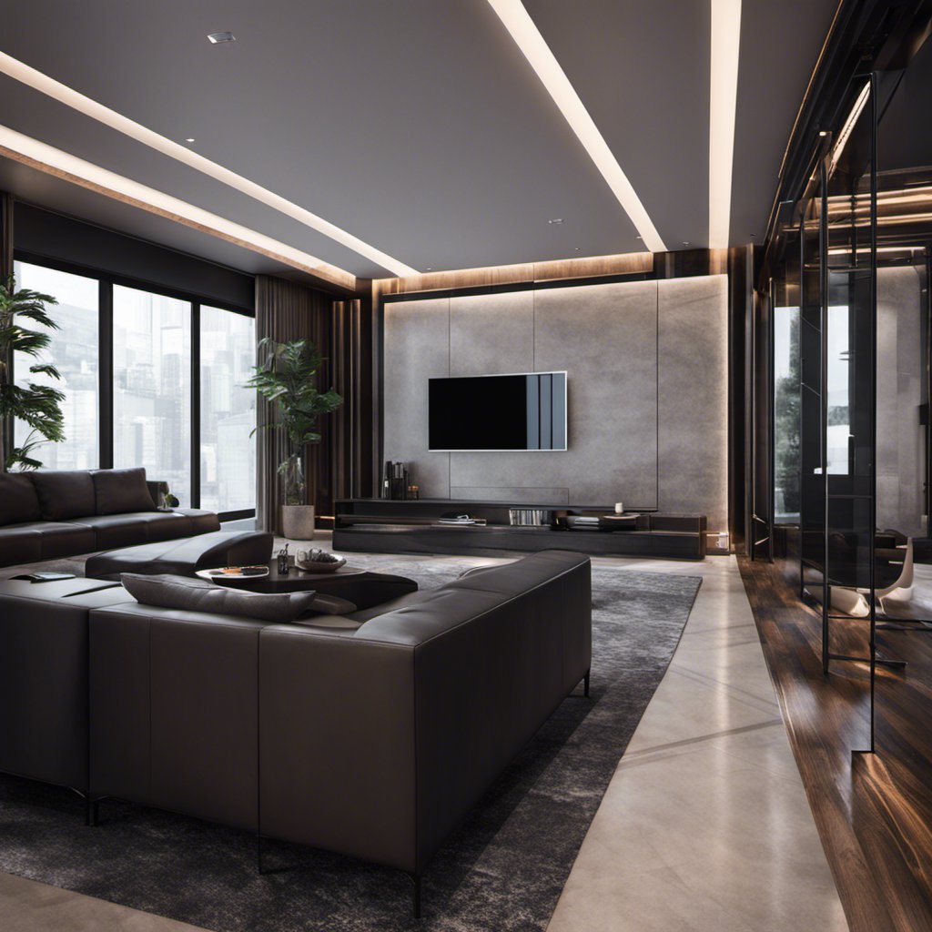 Futuristic Asymmetry: A Techno-Inspired Interior