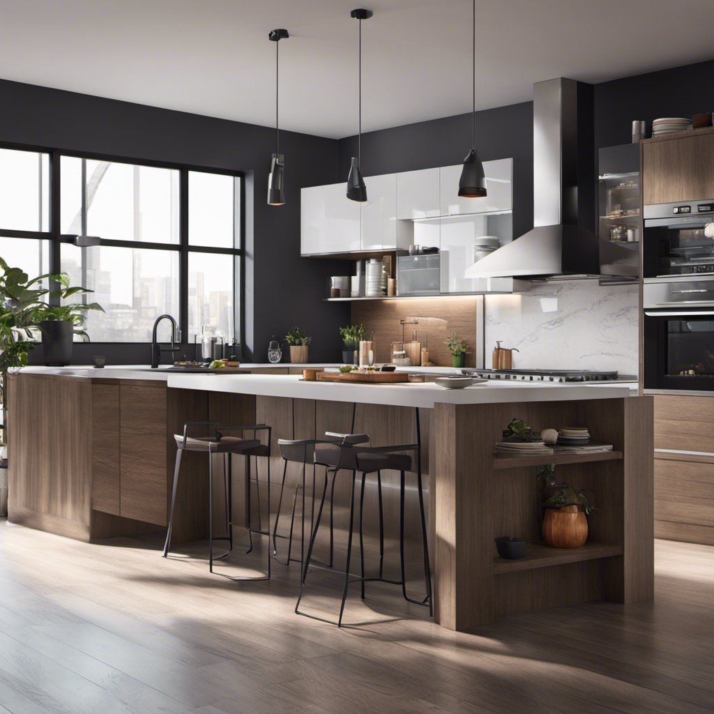 Layered Design: Tech in Geometric Shapes