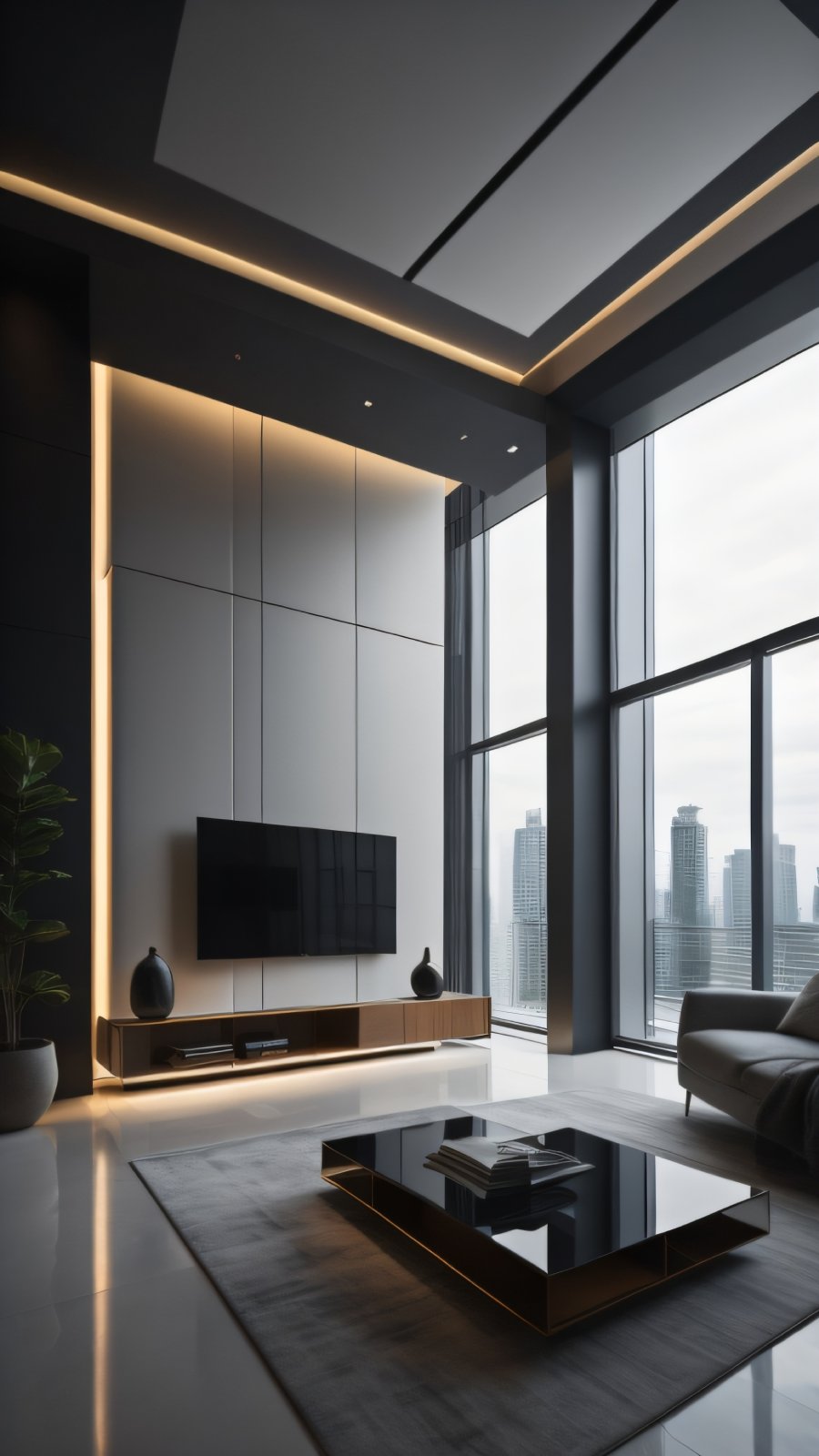 Combination of Cool Shades: The Techno Style in Modern Interiors