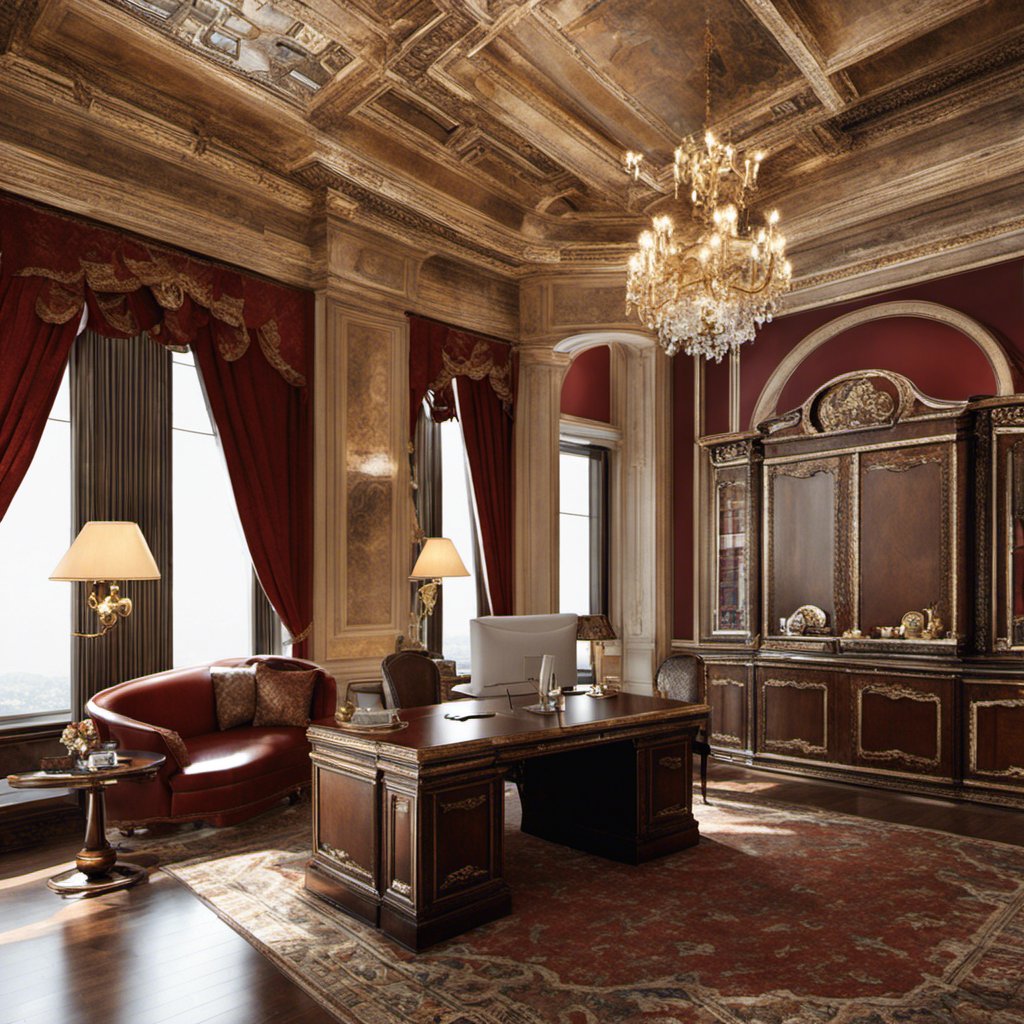 Masquerade Night: A Study with a Majestic Chandelier