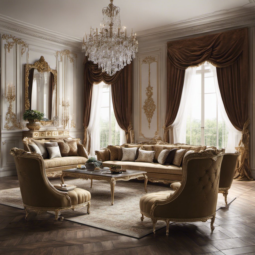Historic Splendor: Versailles-Style Living Room