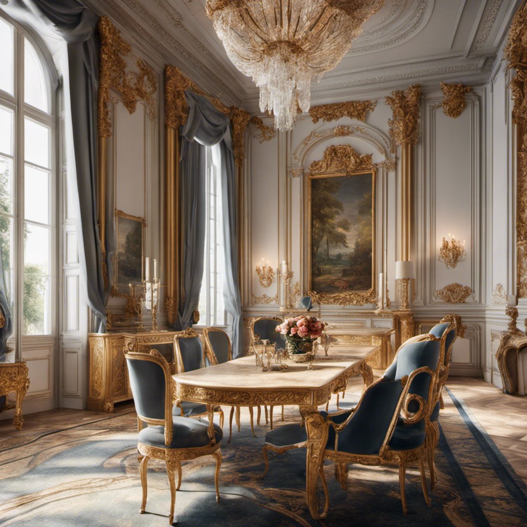 Elegance and Grace: Versailles-Style Living Room Interior